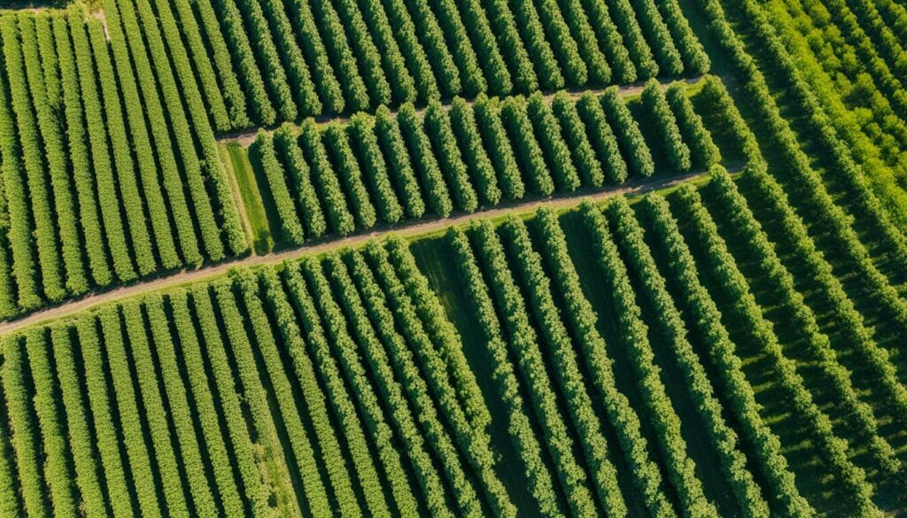 Fruit picking at u-pick farms