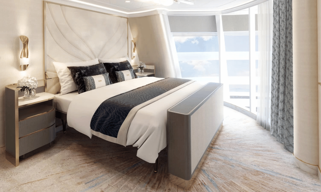 World cruise staterooms and suites