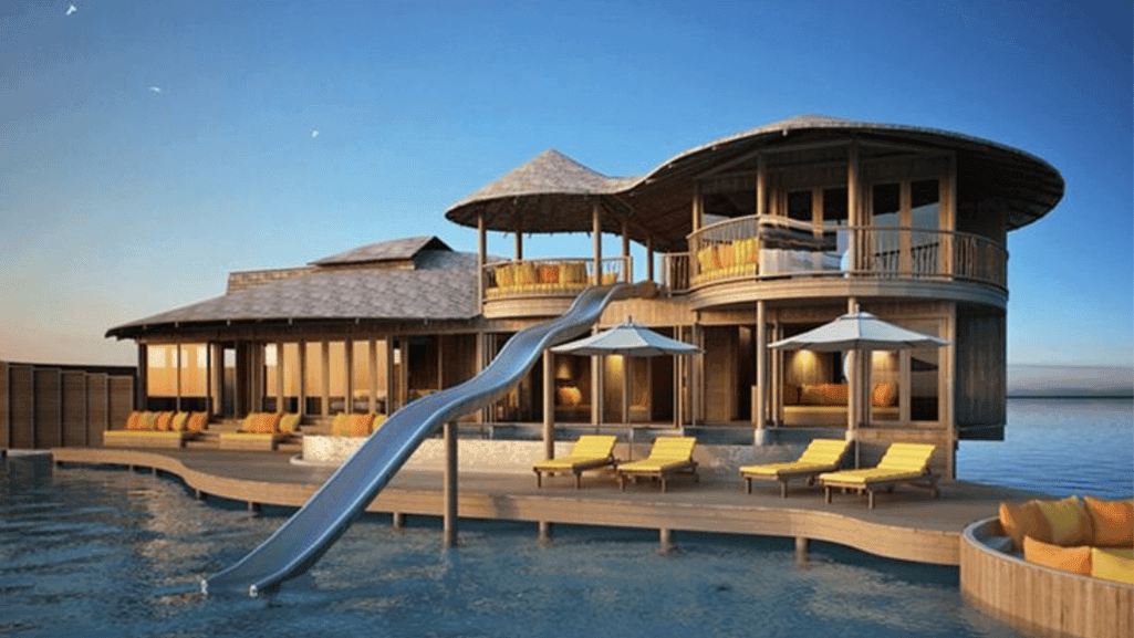 Luxurious private island villa