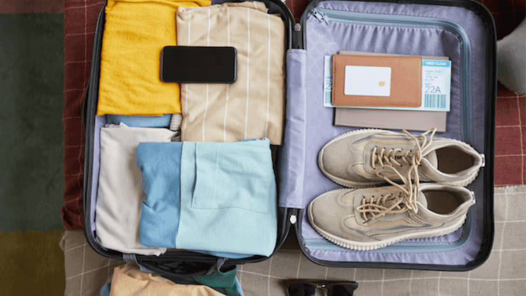 layering clothes and shoes in suitcase layering clothes and shoes in suitcase