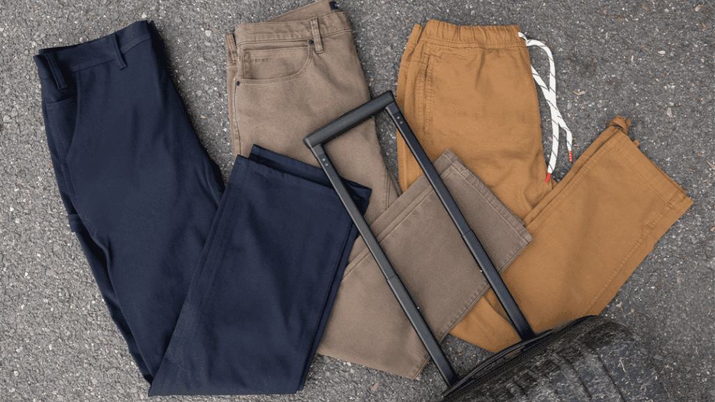 Versatile men's pants for travel
